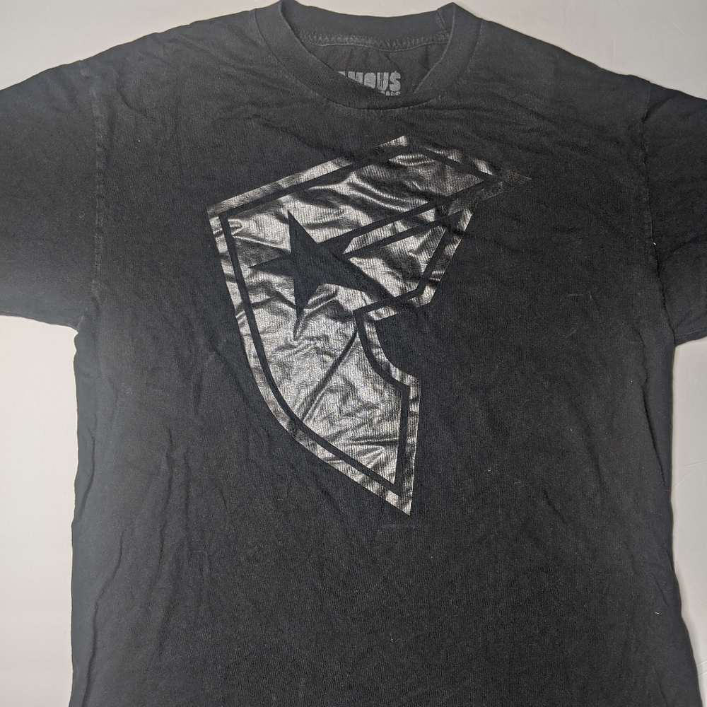 Famous Stars And Straps Mens All-Black Logo Sz L